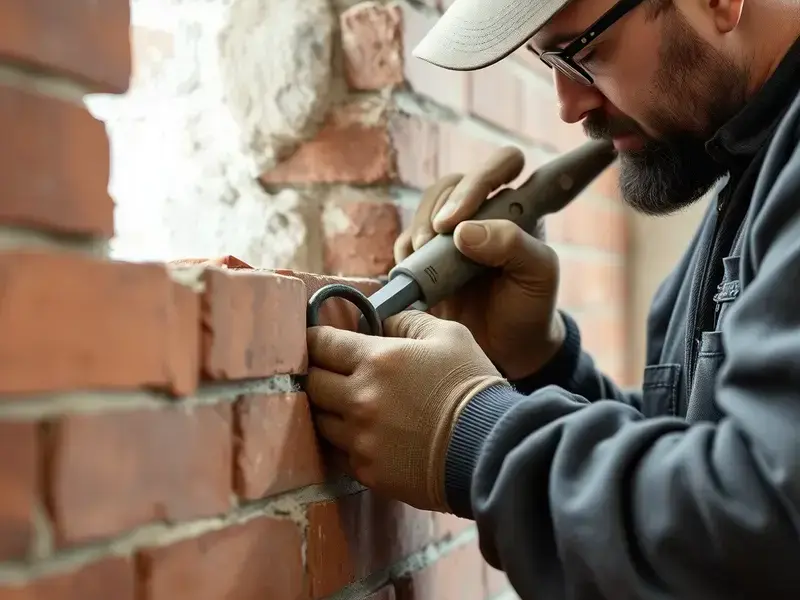 Brick repointing and repair
