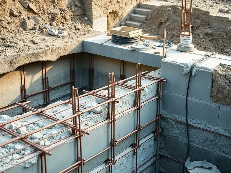 Foundation and structural work
