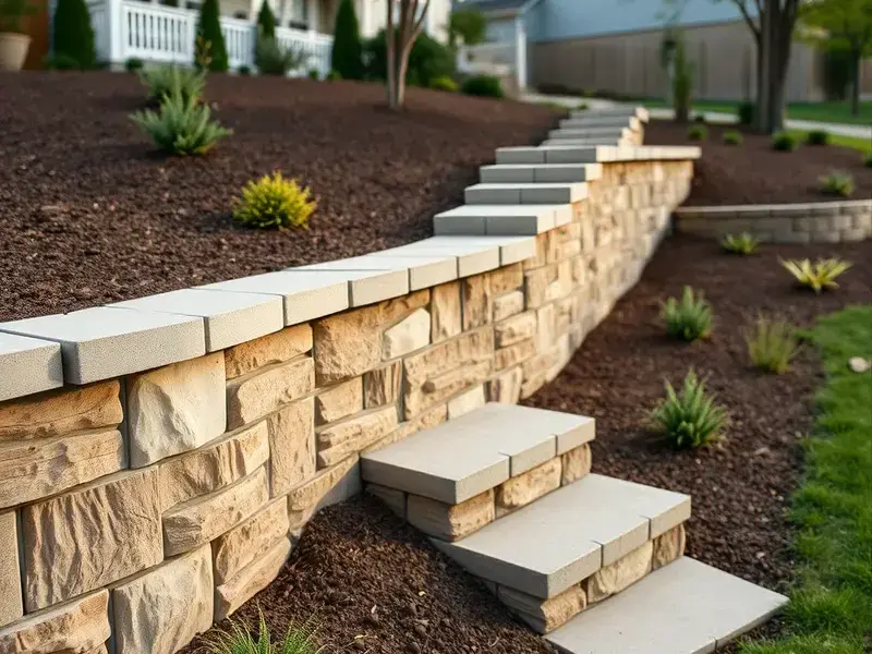 Retaining wall construction